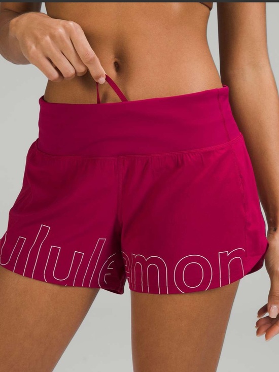 lululemon athletica Pants - Lululemon Speed Up Mid-Rise Lined
Short 4" *Graphic Pomegranate Size 0 XS